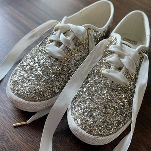 Keds KATE SPADE gold glitter edition